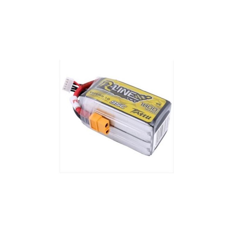 Gens ace TATTU R-line 1800mAh 14.8V 95C 4S1P Lipo Battery Pack